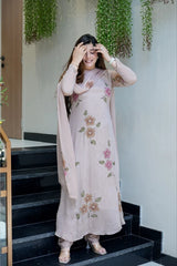 Women Hand Work With Printed Design Suit Set