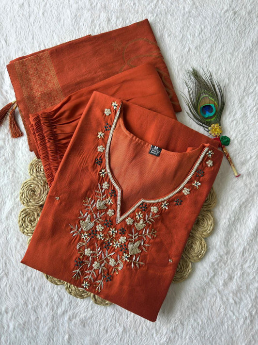 New Designers Kurta Pent Dupatta Set